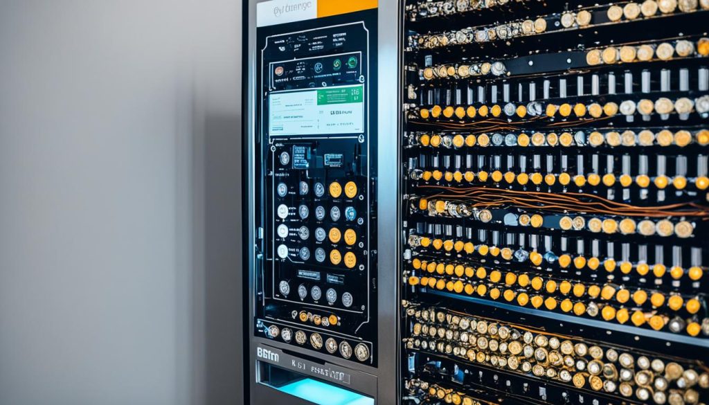 Bitcoin vending machine components