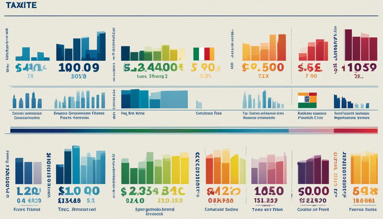 Compare the Corporate tax rates in Italy, Spain, France, and Portugal