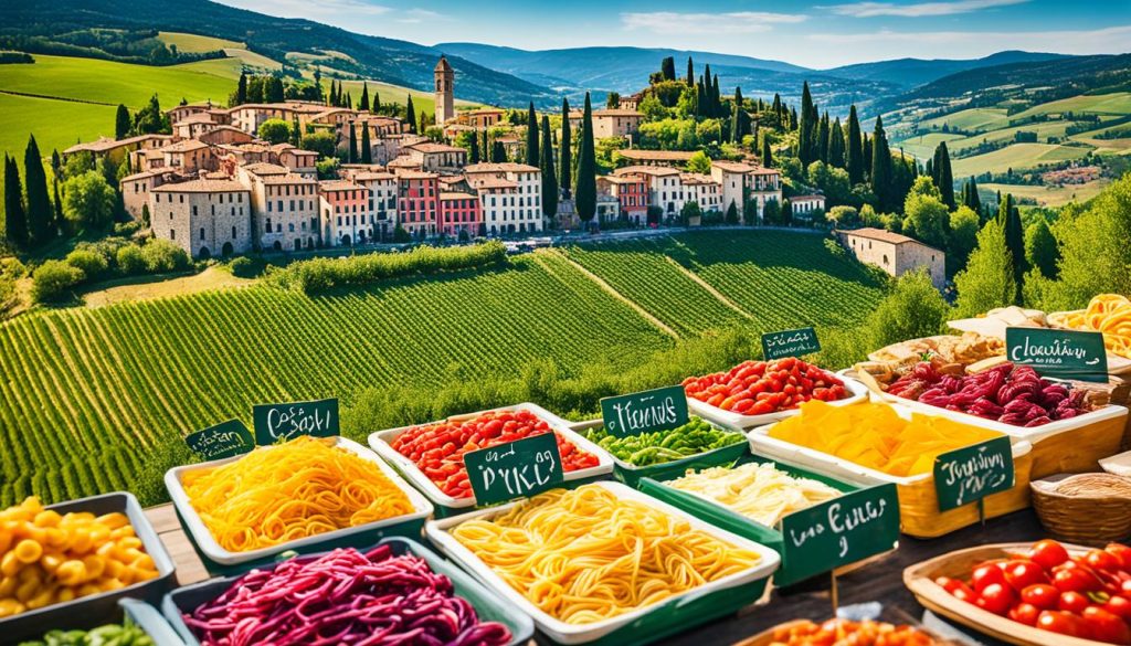 Italian cuisine and local markets