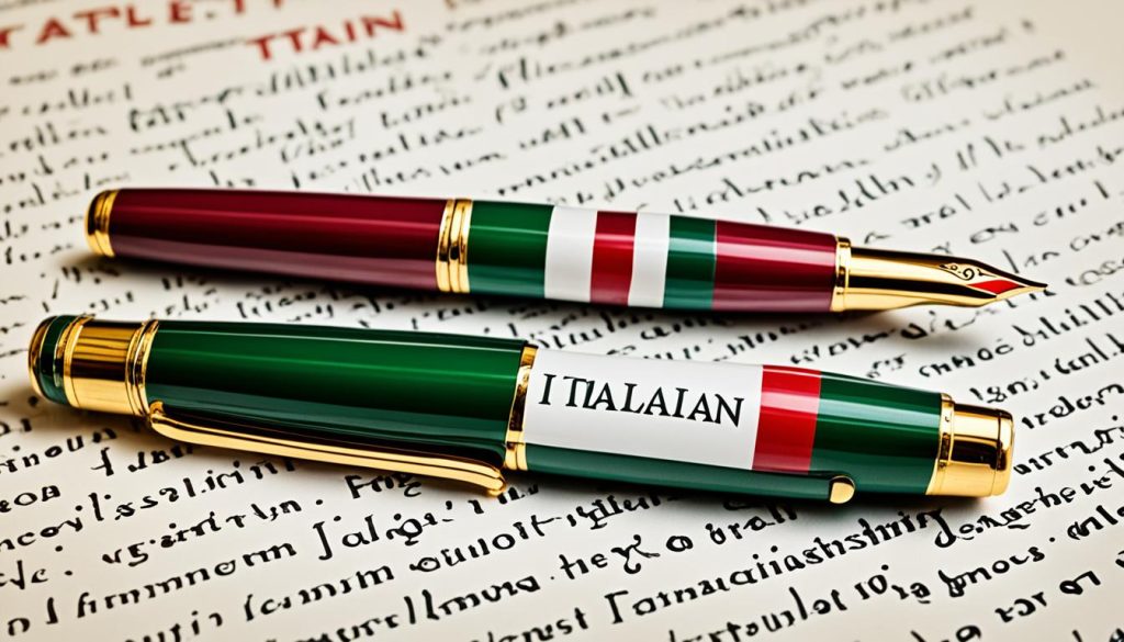 Italy to English translations