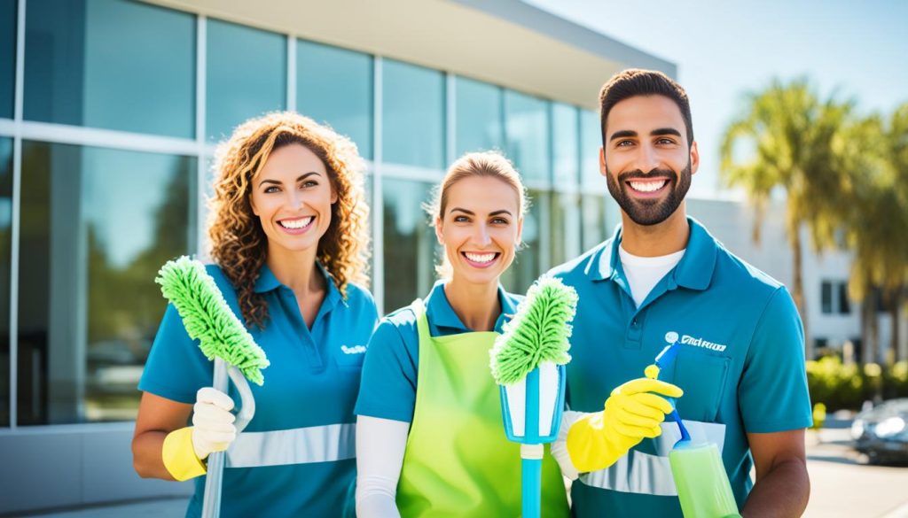 cleaning business team