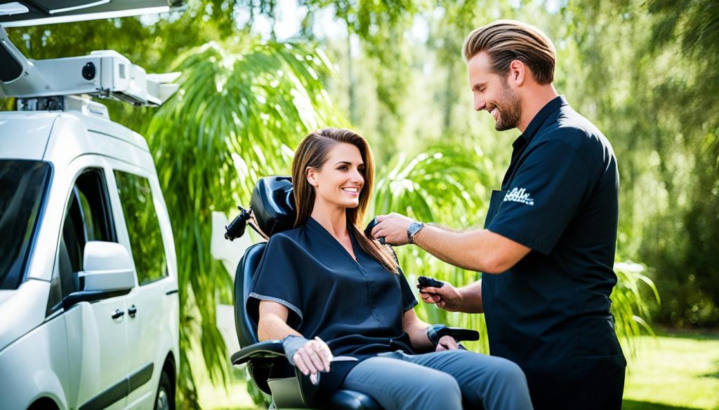 customer service in mobile hair salon experience