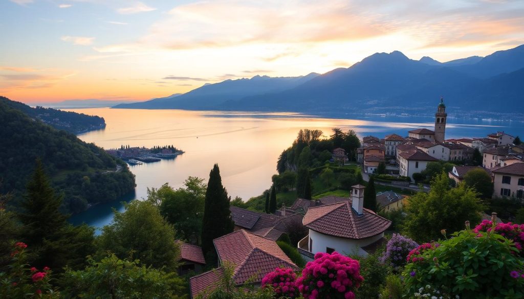 Scenic locations in Lake Como