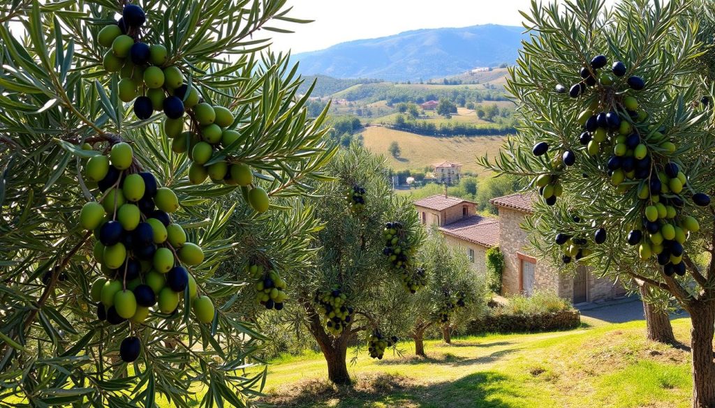 Tuscan olives and olive varieties