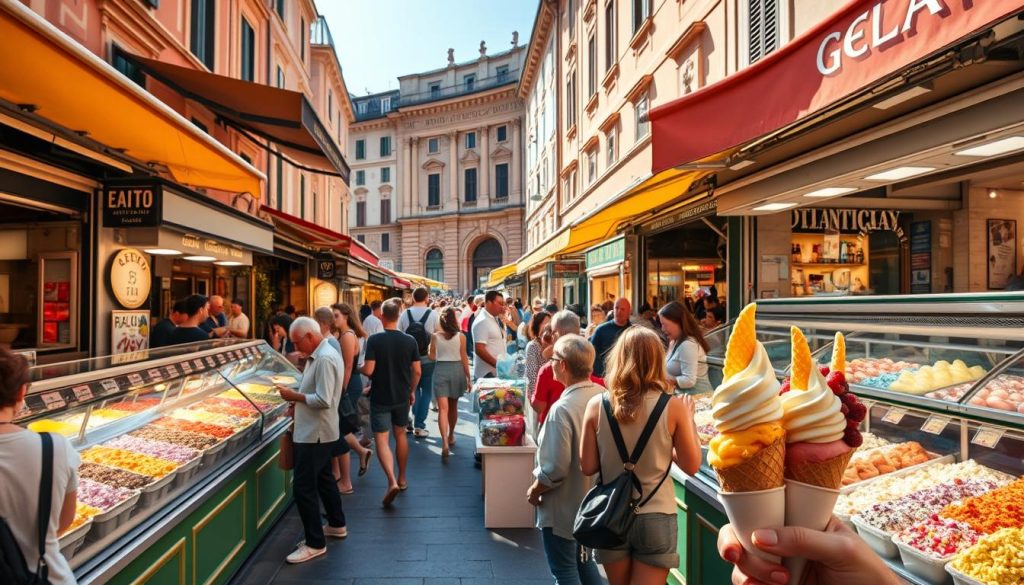 gelato market Rome