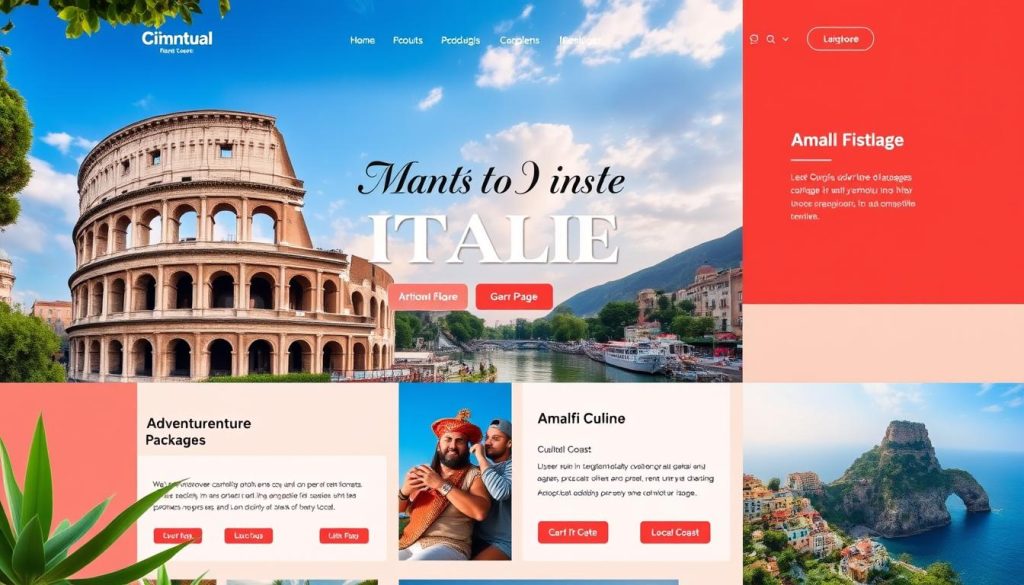 travel website design