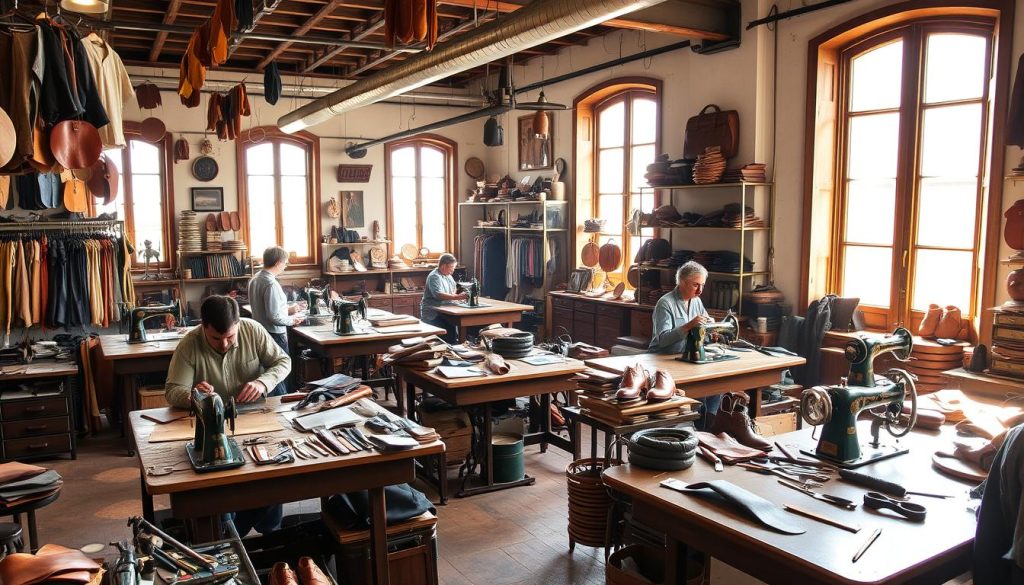 Leather craftsmanship in Florence