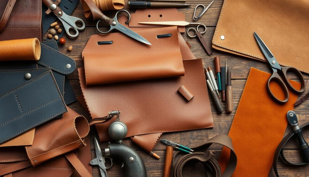 types of leather and leather tools overview