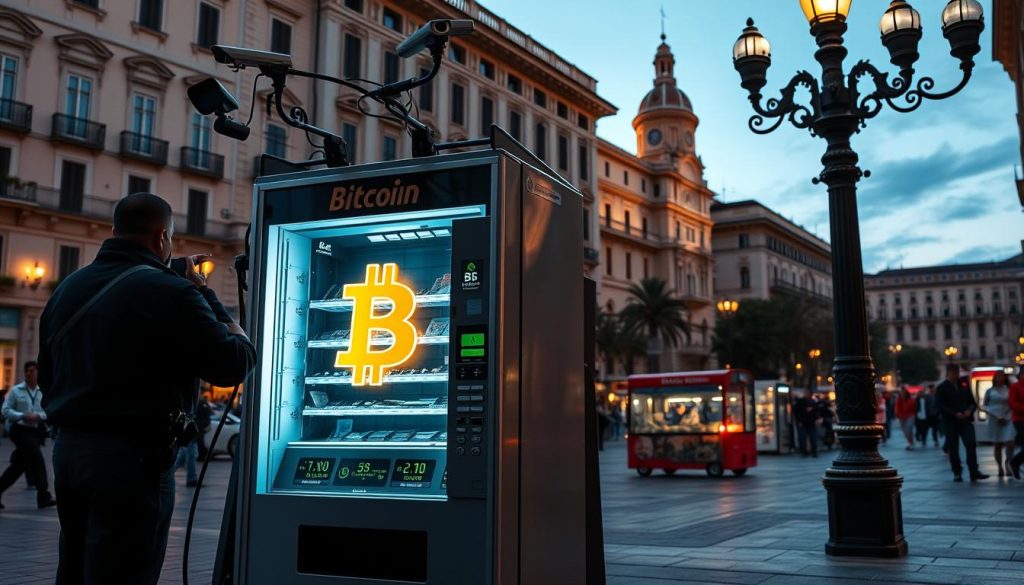 Bitcoin vending machine security