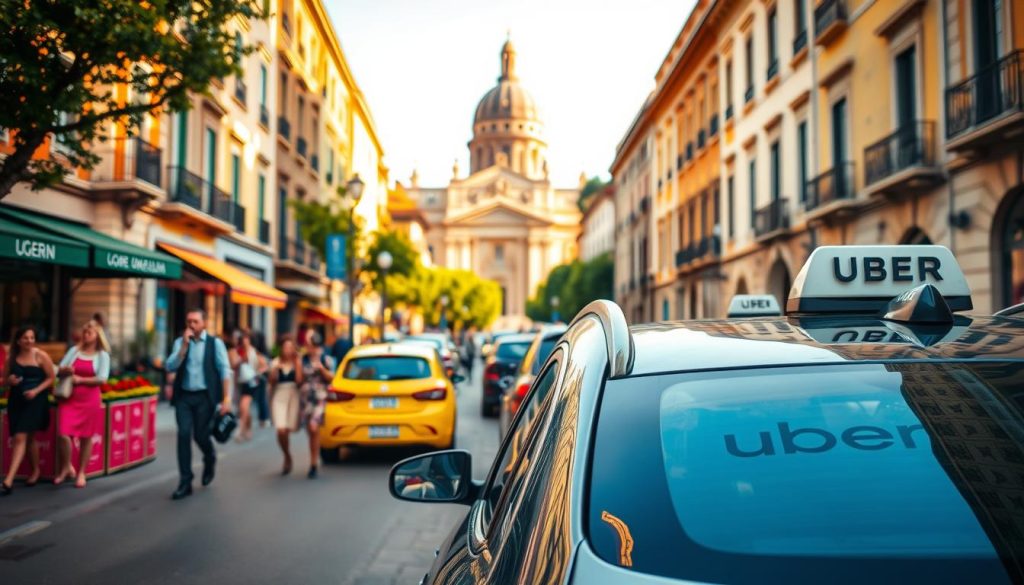 Uber ride-sharing in Italy