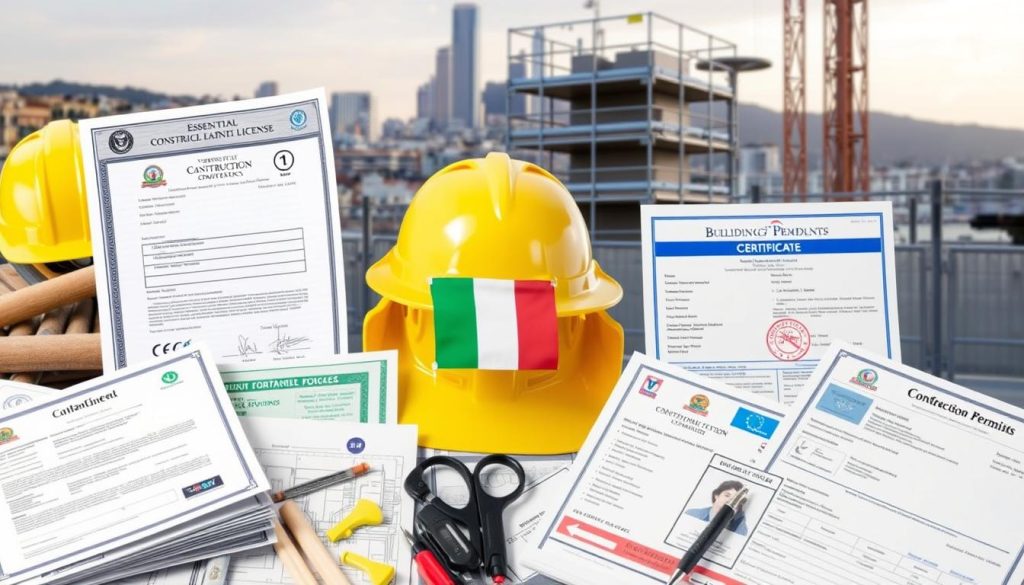 business licences and necessary permits in construction