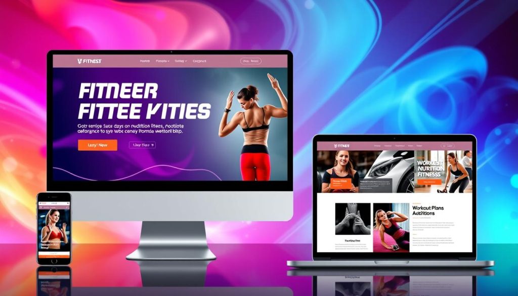 engaging fitness website design