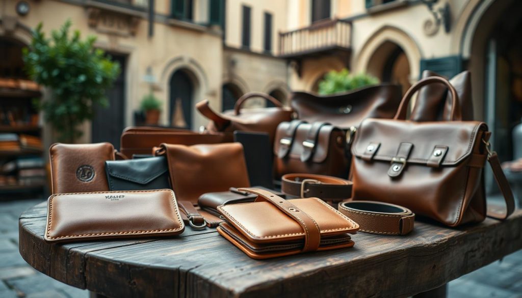 handcrafted leather accessories