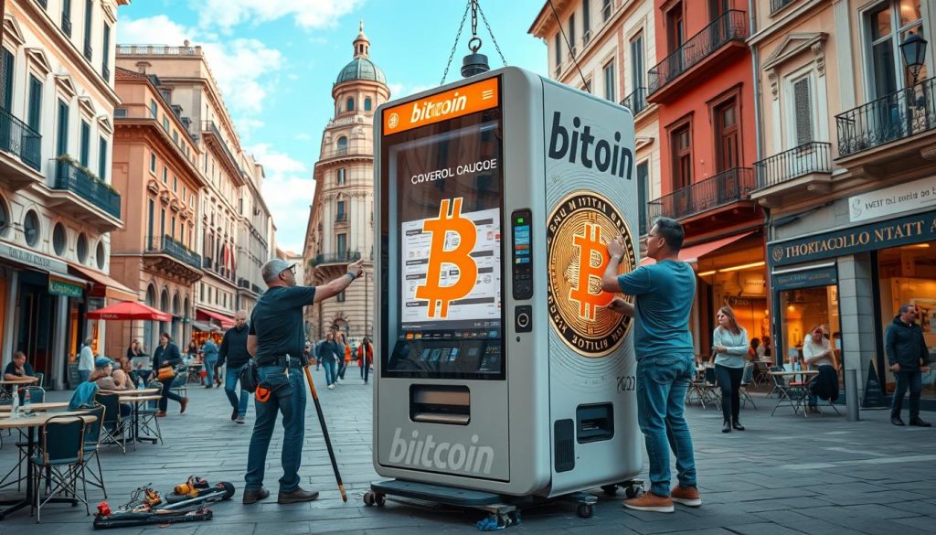 installation of Bitcoin vending machines