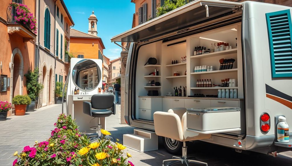 mobile salon equipment